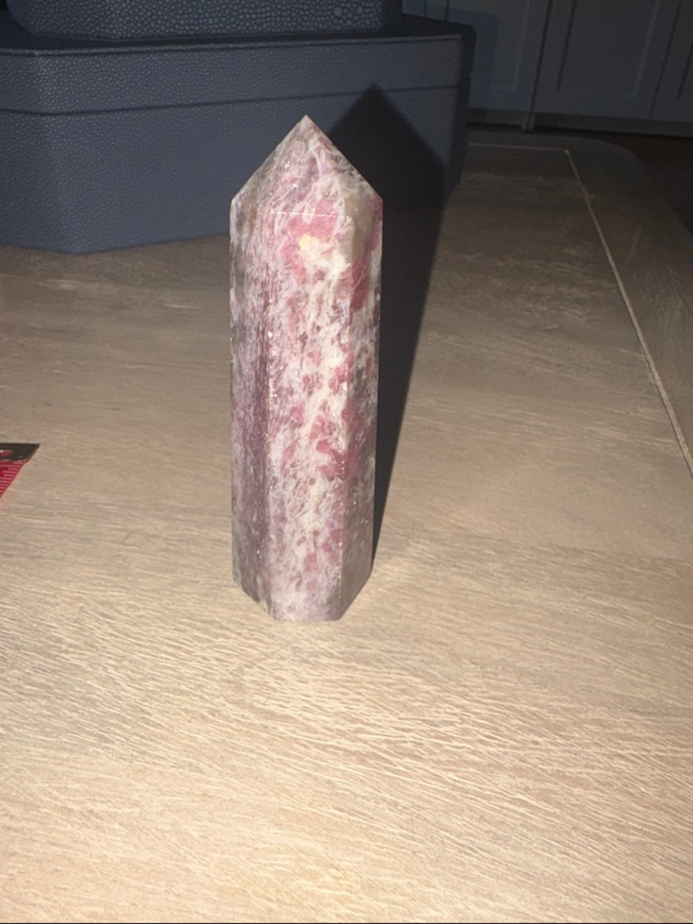 Pink tourmaline tower